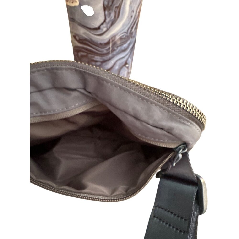 Ododos Blue Nylon Adjustable Belt Bag With Multiple Compartments & Zipper Accent - Picture 4 of 5